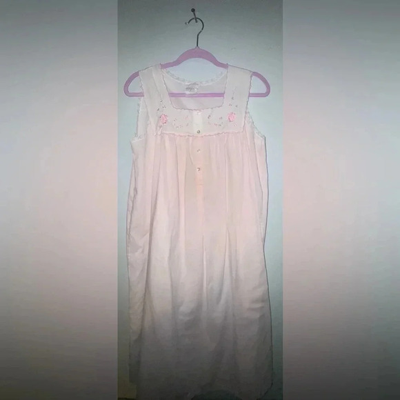 Adonna women’s vintage light pink night gown and cover mumu size medium‎ - Picture 2 of 7